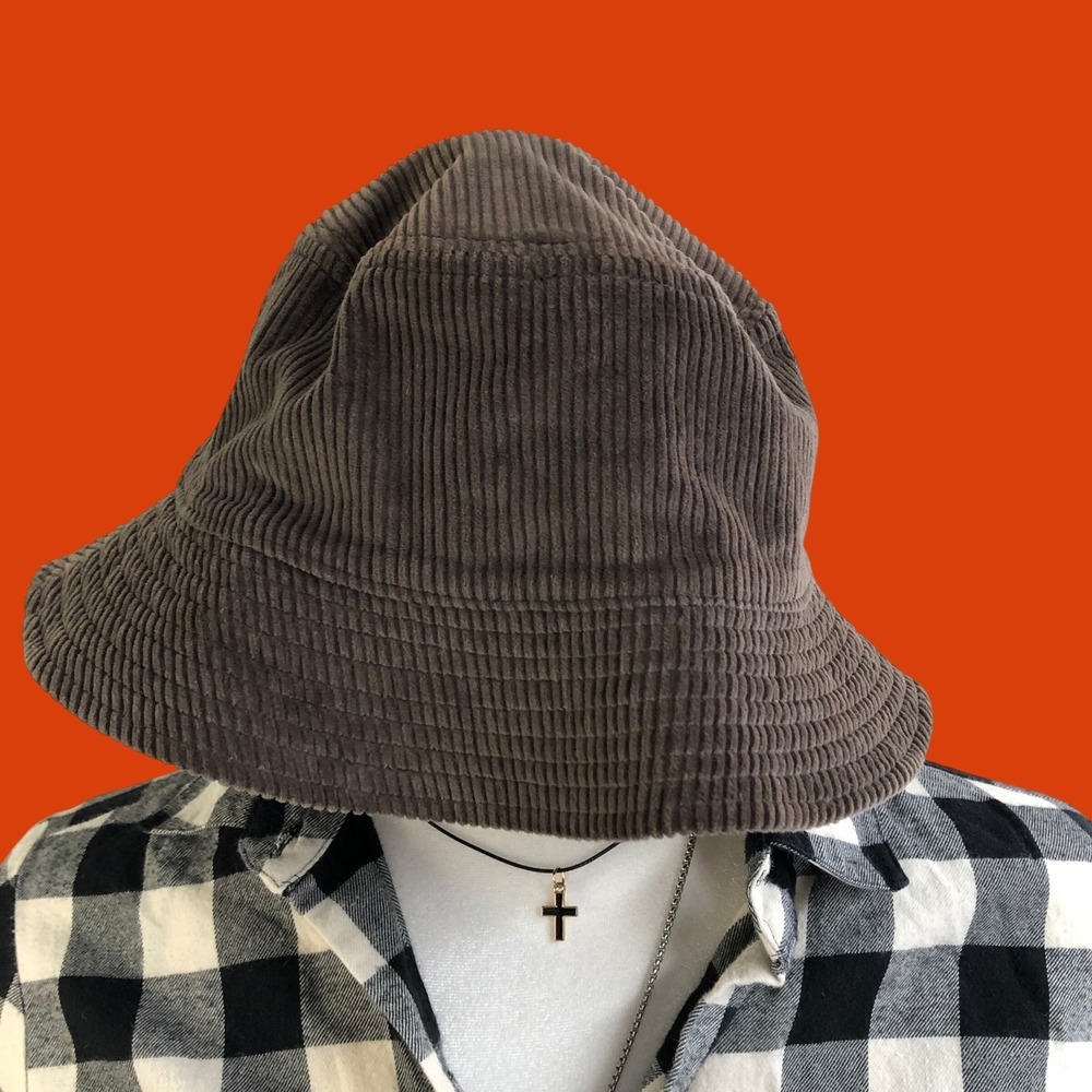 Madewell Brown Corduroy Bucket Hat Womens S-M Indie Grunge Y2K Style Fall